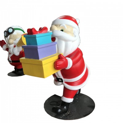 OUYA Factory custom made resin Christmas decoration ornaments Santa Clause sculpture